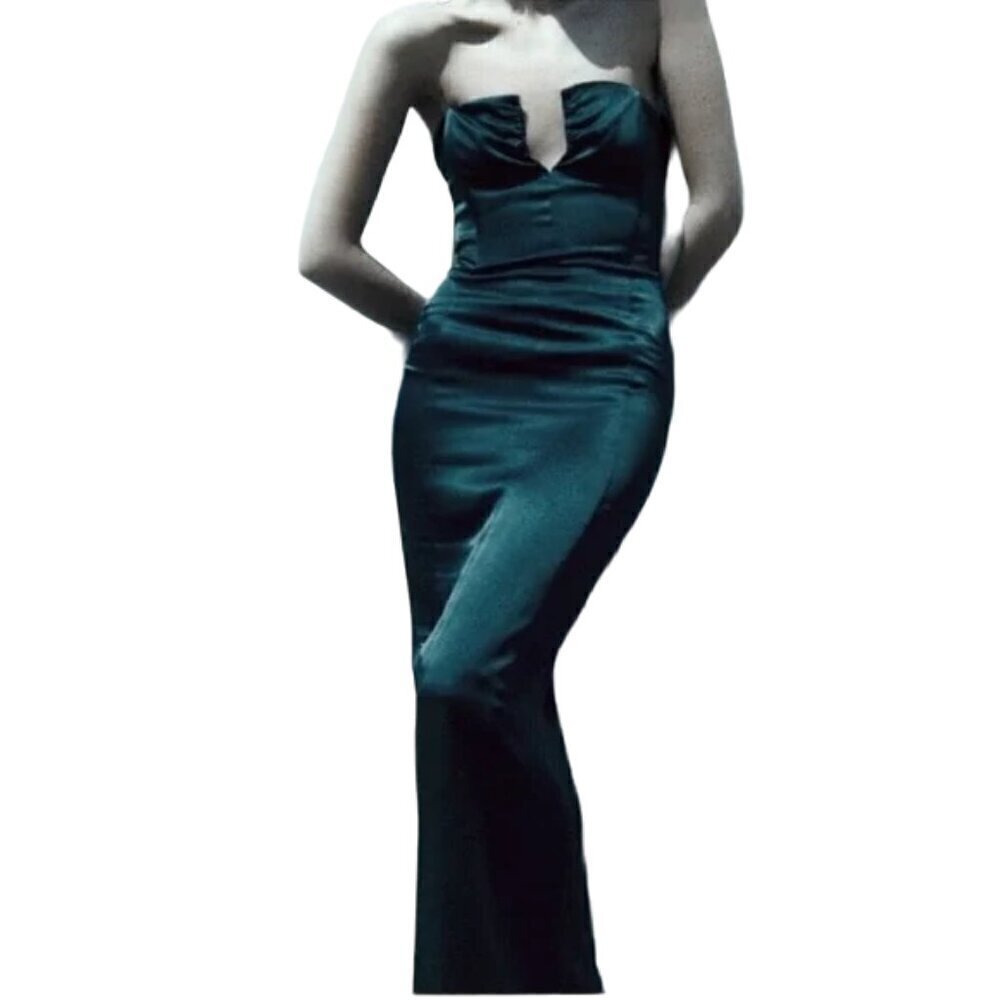 ZARA STRAPLESS CORSET STYLE DRESS